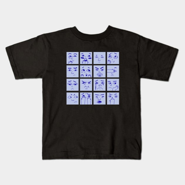 emotions Kids T-Shirt by Lethy studio